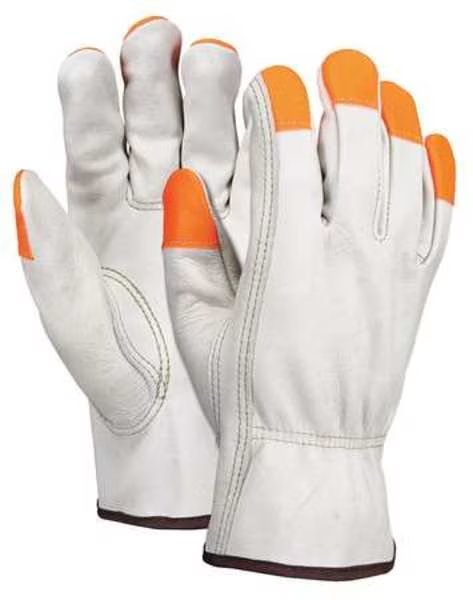 Glove, Driver, Cow Grain, Cream, XL, PR, Mcr Safety, Mfr#: 3213XLCHVSP