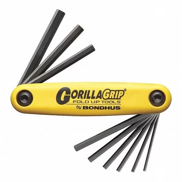 2 Piece SAE Fold-Up Hex Key Set, 12589, Bondhus, Mfr#: 12589