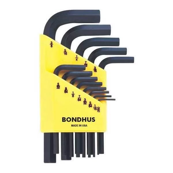 13 Piece SAE L-Shape Hex Key Set, 12237, Bondhus, Mfr#: 12237