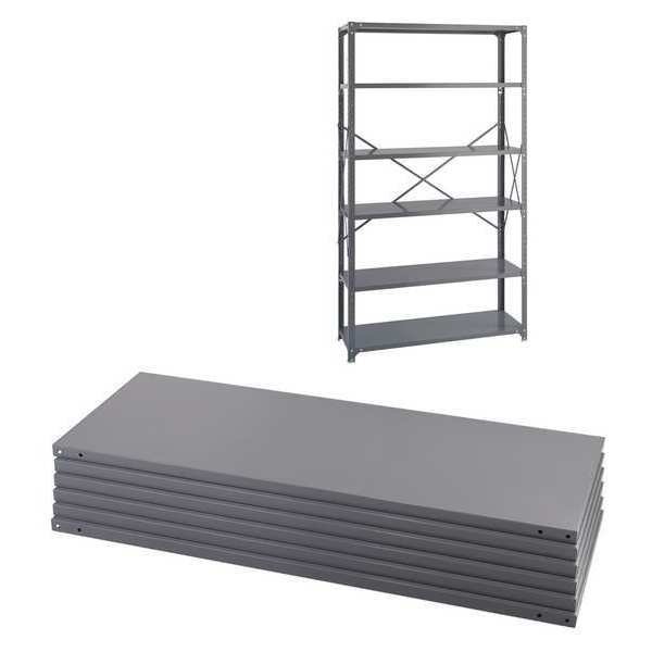 Industrial 6 Shelf Pack, 48X18, Safco, Mfr#: 6253