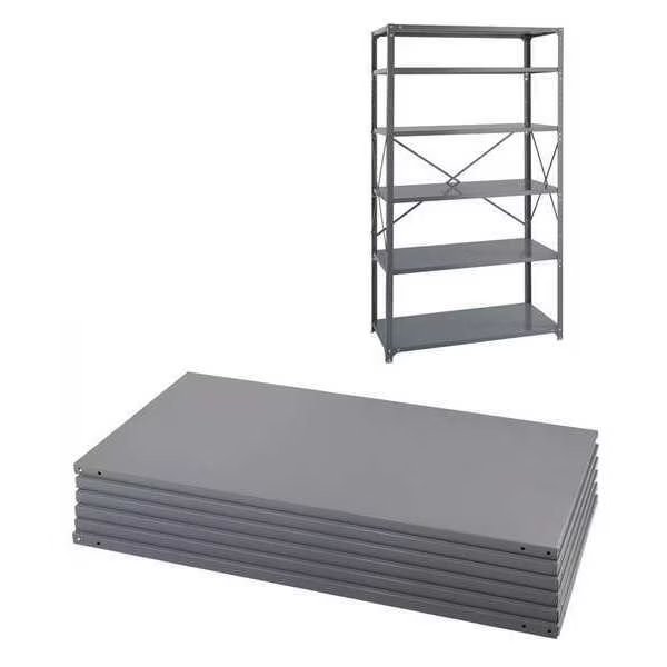 Industrial 6 Shelf Pack, 36X24, Safco, Mfr#: 6254
