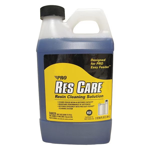 Water Softener Cleaner, Res Care, Removes Calcium, Concentrated, Liquid, 64 oz Bottle, Pro Products, Mfr#: RK64N