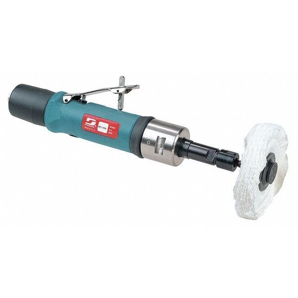 Straight Die Grinder, 1/4 in NPT Female Air Inlet, 1/4 in Collet, Heavy Duty, 4,500 RPM, 0.7 hp, Dynabrade, Mfr#: 52102