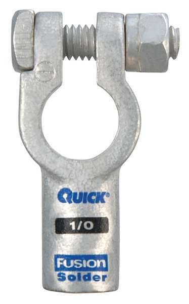 Straight Terminal, 1/0 ga., Black, Neg, Fusion, Mfr#: 406310N