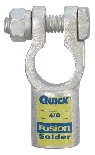 Straight Terminal, 4/0 ga., Yellow, Pos, Fusion, Mfr#: 406340P