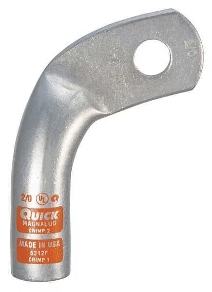 Lug Starter/Ground, 2/0 Crimp, Copper, Fusion, Mfr#: 6312F