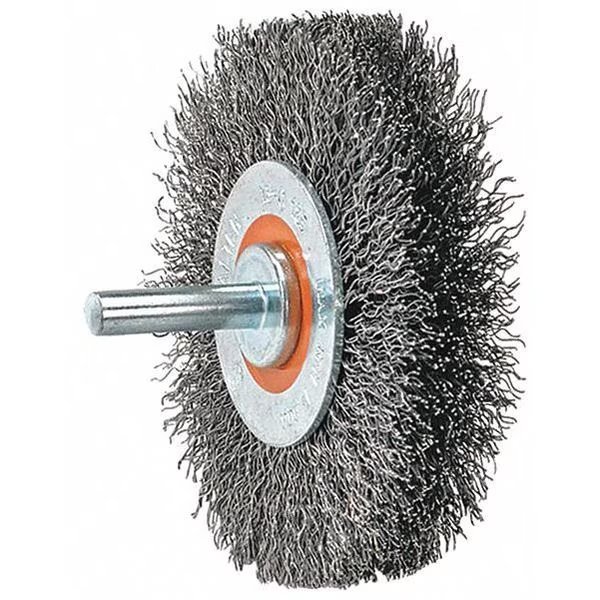Mtd Wheel Brush Crimped 1-3/8"d X 1/4"w, Walter Surface Technologies, Mfr#: 13C110