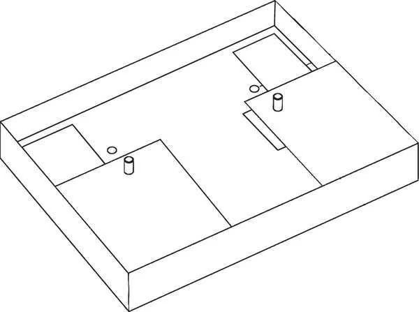 Adapter Plate, For Studded Ballasts, Lutron, Mfr#: CFL-JBA-FAB