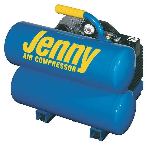 Air Compressor, 2 HP, 115V, 125 psi, Jenny, Mfr#: AM780-HC4V-115/1