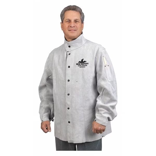 Leather Welding Jacket 30 Length Xxl, Mcr Safety, Mfr#: 38030MWXXL