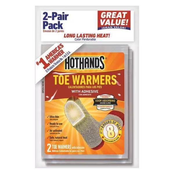 Toe Warmer, 3-1/2 in. x 2-3/4 in., PK2, Hothands, Mfr#: TT224DQ