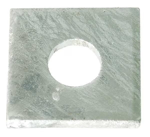 Square Washer, Fits Bolt Size 1 in Low Carbon Steel, Hot Dipped Galvanized Finish, EnjoyTool Select, Mfr#: Z8895-HDG