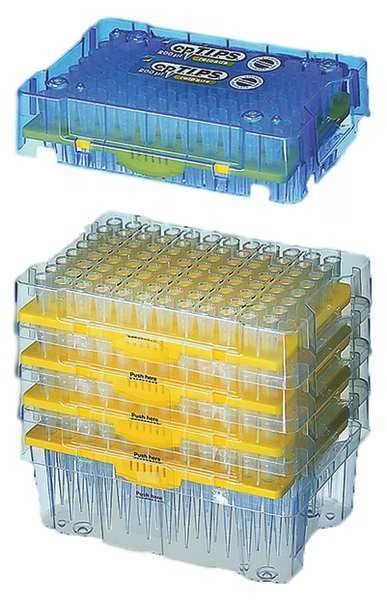 Pipetter Tips, 100 to 5000uL, PK120, Eppendorf, Mfr#: 022491989