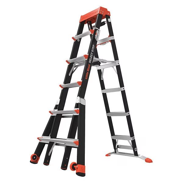 Multipurpose Ladder, 90 Degrees , Staircase, Stepladder Configuration, Fiberglass, Little Giant Ladders, Mfr#: 15131-001