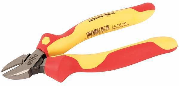 6 3/8 in Diagonal Cutting Plier Flush Cut Insulated, Wiha, Mfr#: 32933