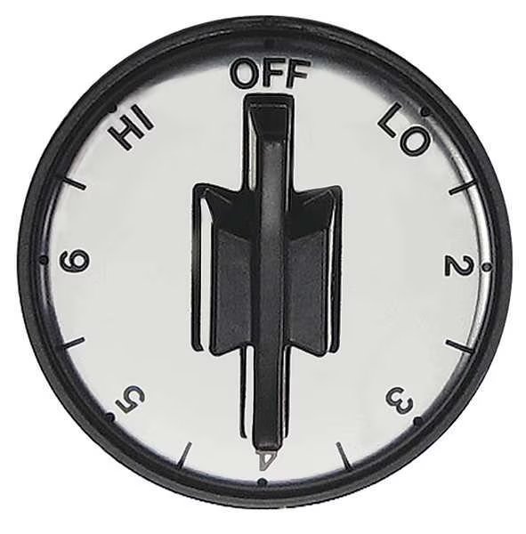 Temperature Dial, Infinite, Black/Chrome, Robertshaw, Mfr#: 40-158