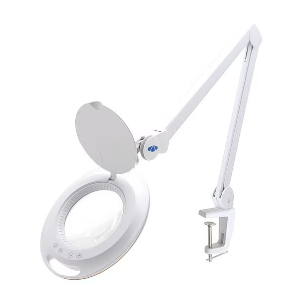 LED Magnifying Lamp, White, 2.25x, 560 lm