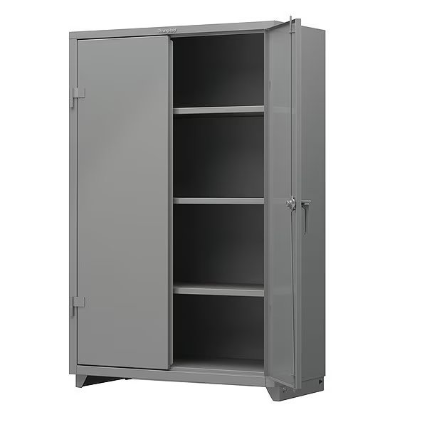 14 ga. Steel Storage Cabinet, Stationary, Strong Hold, Mfr#: 46-243-L