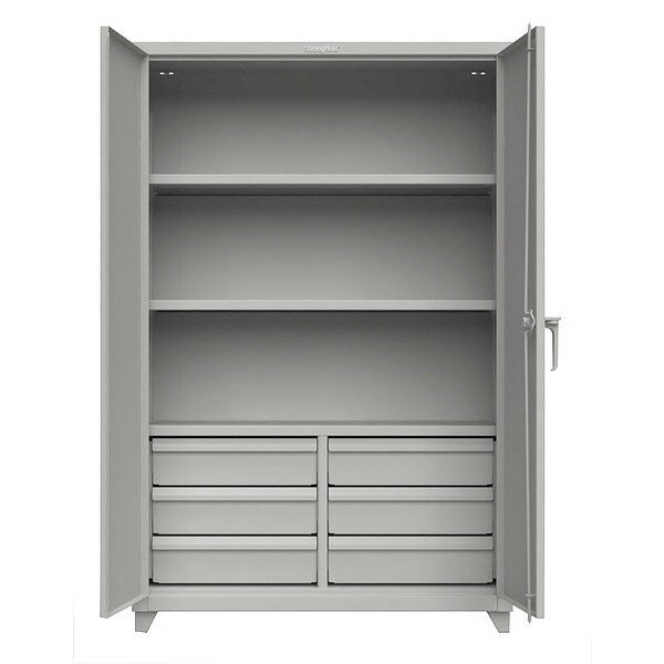 14 ga. Steel Storage Cabinet, Stationary, Strong Hold, Mfr#: 46-243-6/5DB-L