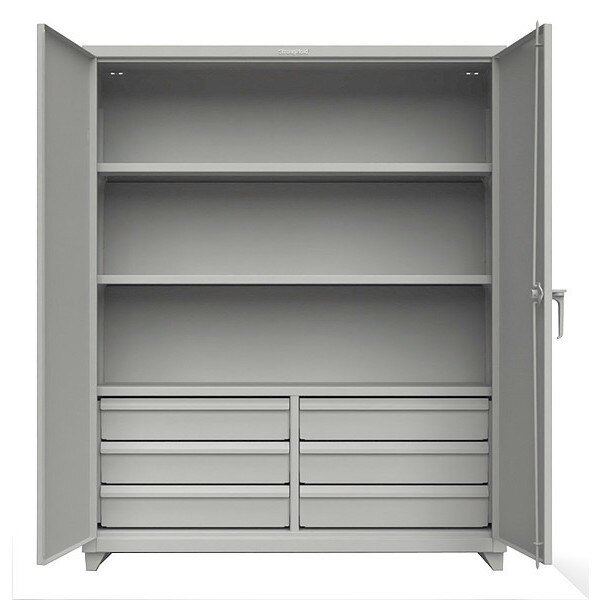 14 ga. Steel Storage Cabinet, Stationary, Strong Hold, Mfr#: 56-243-6/5DB-L
