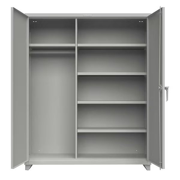 14 ga. Steel Storage Cabinet, Stationary, Strong Hold, Mfr#: 56-W-244-L