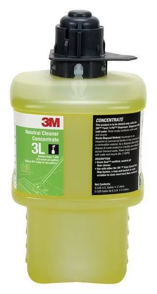 Neutral Floor Cleaner, 2L Bottle, 3M, Mfr#: 3L