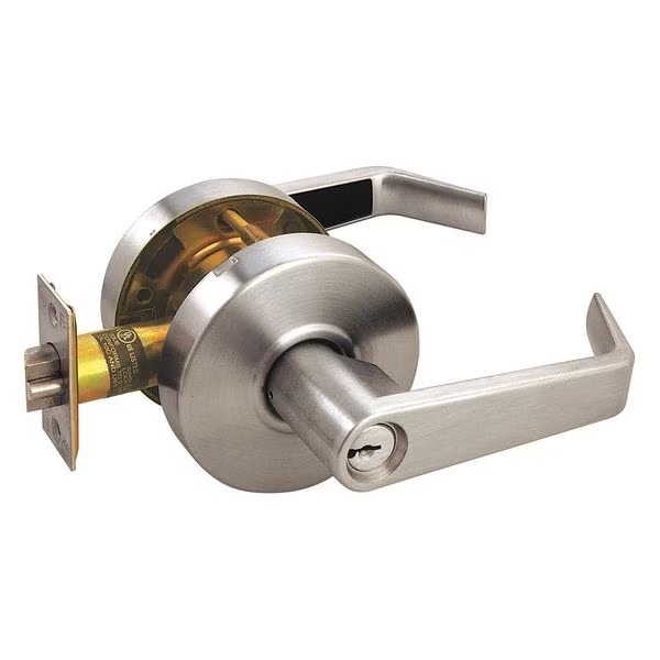 Door Lever Lockset, Mechanical, Storeroom, Arrow Lock, Mfr#: RL12SR 26D