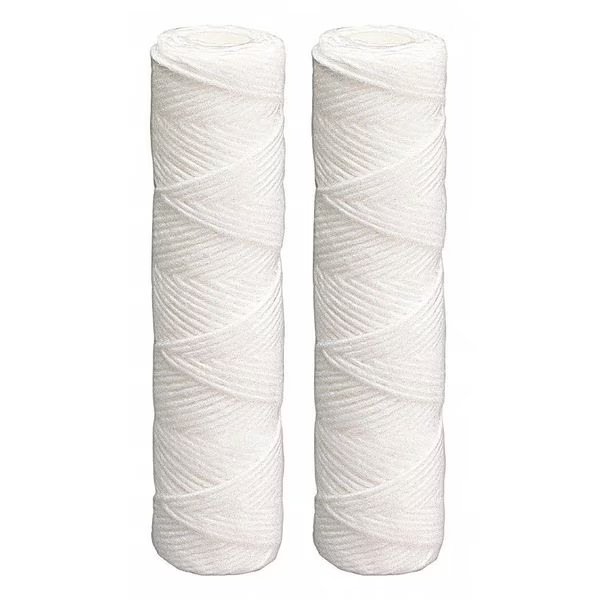 Quick Connect Filter, 4 gpm, 10 Micron, 2-1/2" O.D., 9 3/4 in H, 1 PR, Culligan, Mfr#: CW-F
