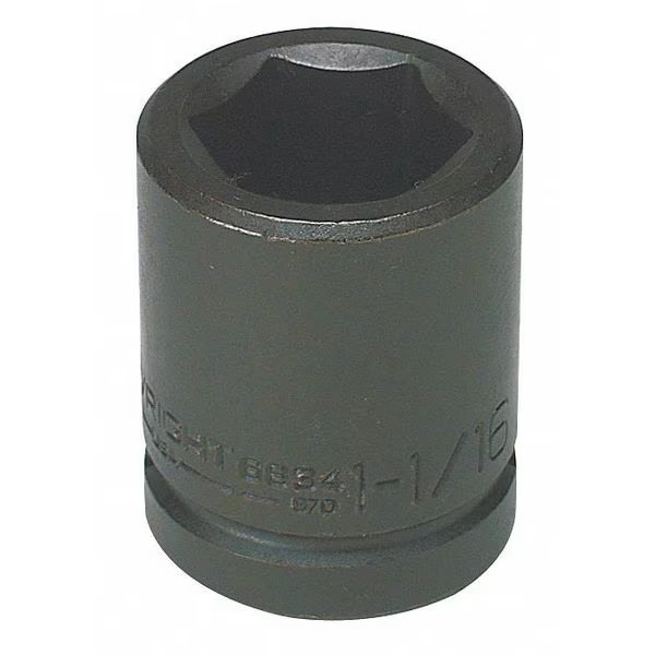 3/4 in Drive Impact Socket 2 1/2 in Size, Standard Socket, black oxide, Wright Tool, Mfr#: 68102