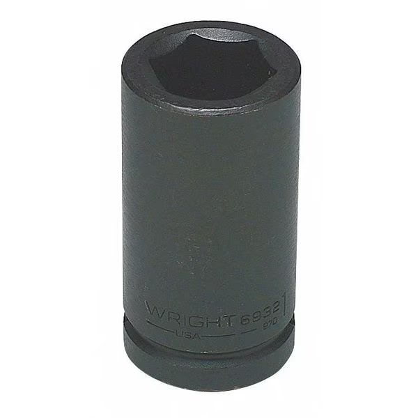 3/4 in Drive Impact Socket 1 1/4 in Size, Deep Socket, black oxide, Wright Tool, Mfr#: 6940