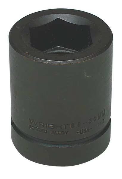 1 in Drive Impact Socket 36 mm Size, Standard Socket, black oxide, Wright Tool, Mfr#: 88-36MM