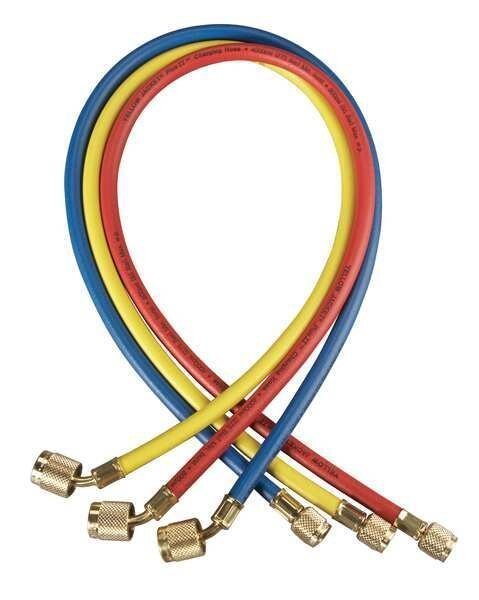 Manifold Hose Set, 36 In, Red, Yellow, Blue, Yellow Jacket, Mfr#: 22983