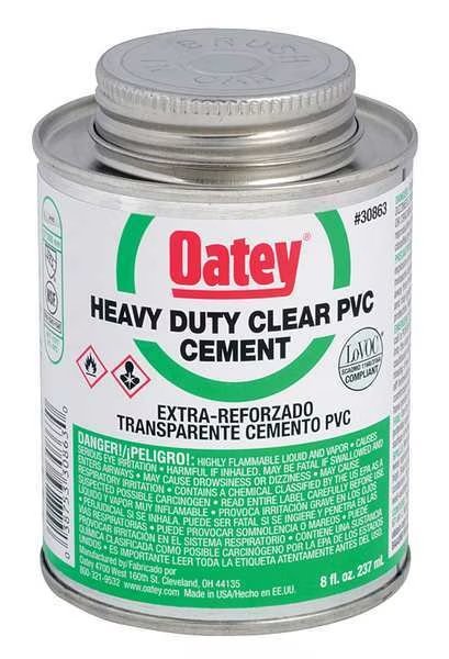Cement, Low VOC, 8 oz., Clear, Oatey, Mfr#: 30863