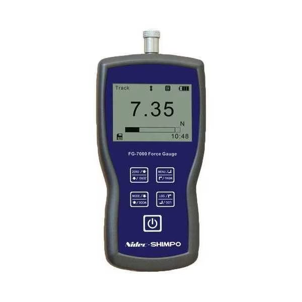 Force Gauge, LCD, Aluminum, 14 to 104F, Shimpo, Mfr#: FG-7009