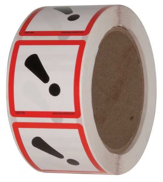 Safety Label, 2 in. W x 2 in. H, PK500, GHS1309, Ghs Safety, Mfr#: GHS1309