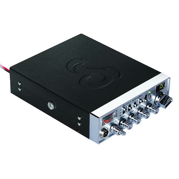 CB Radio, 4W, 7-19/32"W, Black, Cobra Electronics, Mfr#: CCBP29LTNW
