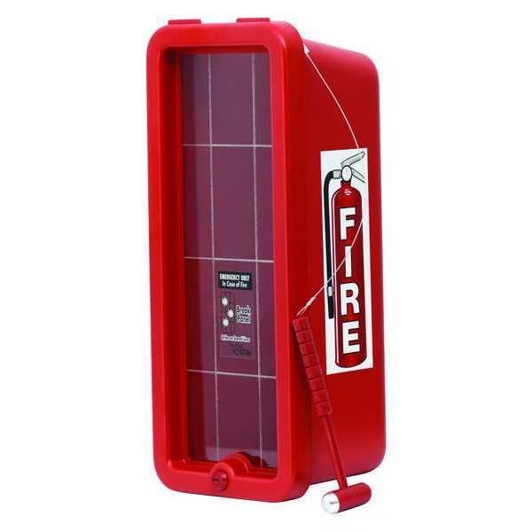 Fire Extinguisher Cabinet, Surface Mount, 19 1/4 in Height, 5 lb, Cato, Mfr#: 105-5 RRC-H