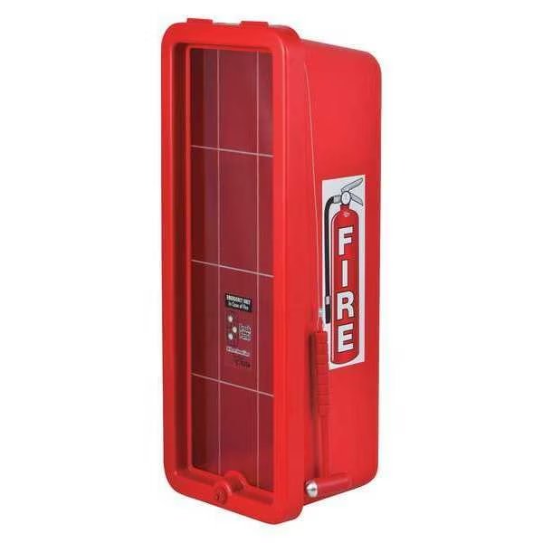 Fire Extinguisher Cabinet, For 10 lb Tank Weight, Surface Mount, 23.3 in Height, Keyed Lock, Cato, Mfr#: 105-10 RRC-H