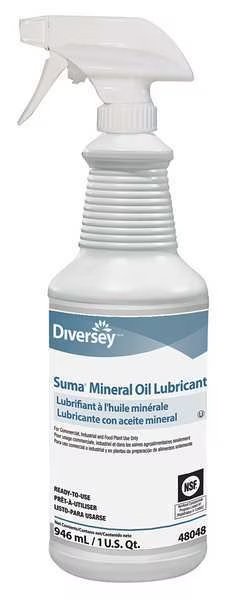 Mineral Oil Lubricant, Plastic, 32 Oz., PK6, Diversey, Mfr#: 48048