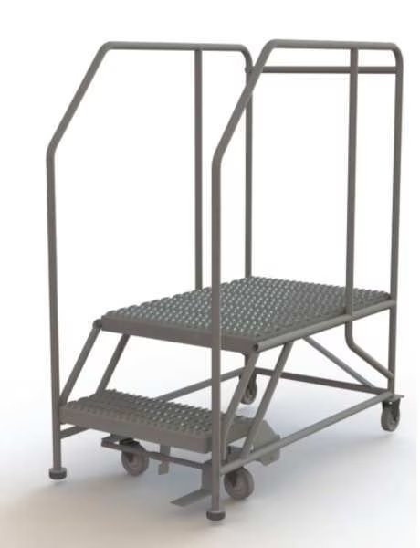 Rolling Work Platform, Steel, 2 Steps, Tri-Arc, Mfr#: WLWP122436SL