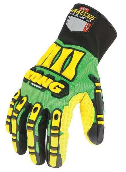 Cut Resistant Coated Gloves, 4 Cut Level, Green/Yellow, L, Ironclad Performance Wear, Mfr#: SDXC-04-L