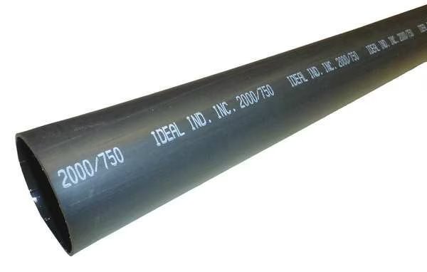 Shrink Tubing, 2.0in ID, Black, 4ft, PK2, Ideal, Mfr#: 46-372