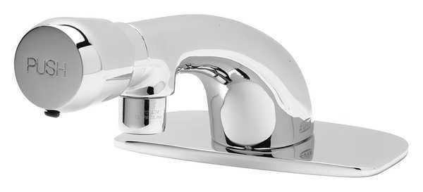Metering Single Hole Mount, 1 Hole Low Arc Bathroom Faucet, Polished chrome, Zurn, Mfr#: Z86300-XL-CP4