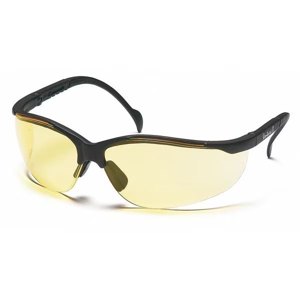 Safety Glasses, Amber Scratch-Resistant, Pyramex, Mfr#: SB1830S