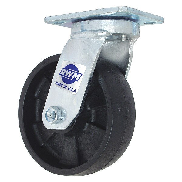 Kingpinless Swivel Plate Caster, 1000 lb., Rwm, Mfr#: 47-PNR-0520-S