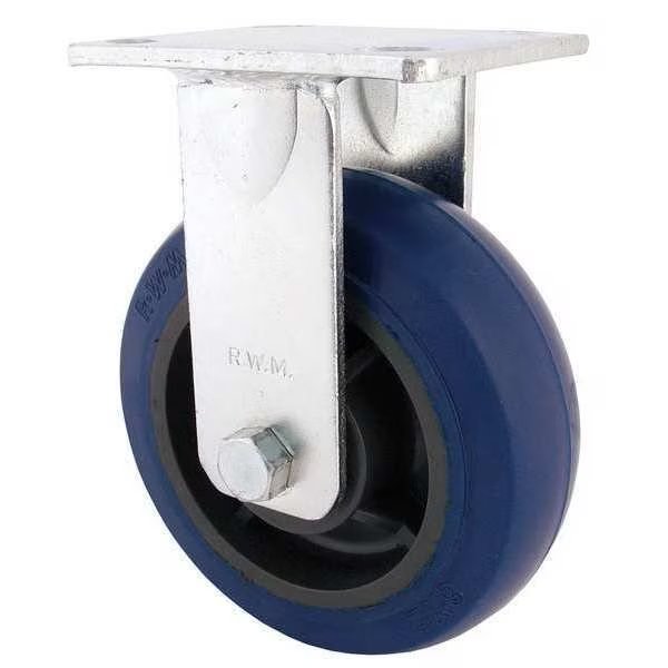 Rigid Plate Caster, Nylon, 4 in., 1050 lb., Rwm, Mfr#: 47-GTB-0420-R