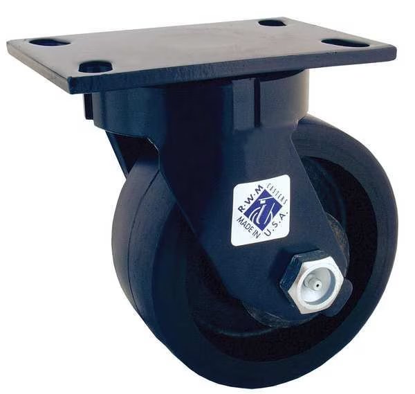 Kingpinless Swivel Plate Caster, 2000 lb., Rwm, Mfr#: 75-DUR-0825-S