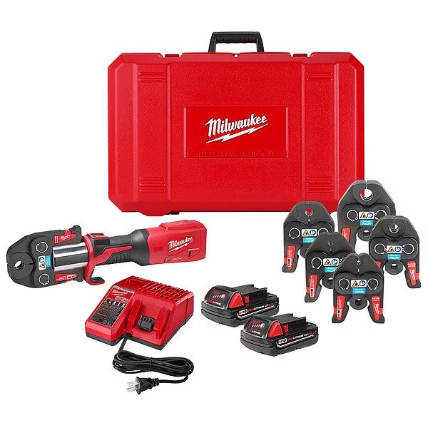 M18 FORCE LOGIC Press Tool with ONE-KEY Kit with 1/4 in. - 7/8 in. Streamline ACR Jaws, Milwaukee Tool, Mfr#: 2922-22M