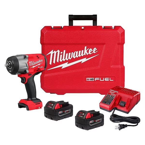 M18 FUEL™ 1/2" High Torque Impact wrench w/ Friction Ring Kit, Milwaukee Tool, Mfr#: 2967-22