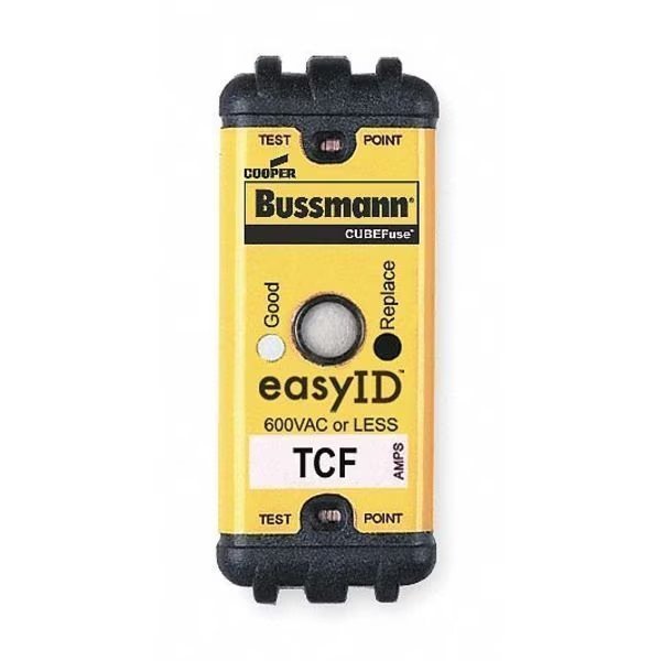 UL Class Fuse, CF Class, TCF Series, Time-Delay, 20A, 600V AC, Indicating, Eaton Bussmann, Mfr#: TCF20